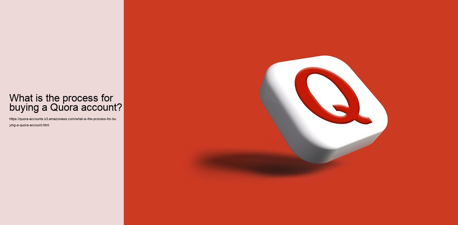 What is the process for buying a Quora account?